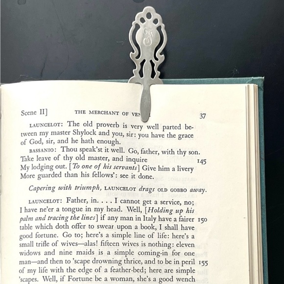 Vintage Towle Sterling Silver Bookmark F - Picture 2 of 10